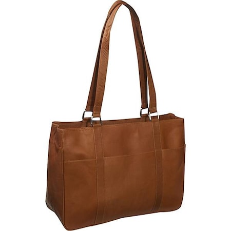 Piel Leather Piel Leather 8747 Medium Shopping Bag - Saddle 8747
